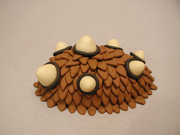 Polymer Clay Sculpture - Alien Chiton